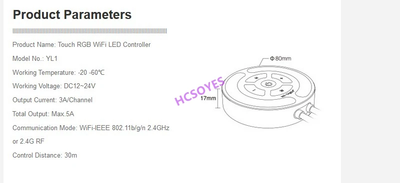 Milight YB1 9 Вт RGB+ CCT Светодиодный прожектор YT1/YL1S/YL2S/YL1 DC5V USB пульт дистанционного управления wifi беспроводной умный Android APP светодиодный контроллер