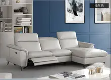 Living Room Sofa set corner sofa recliner electrical genuine leather sectional sofas modern muebles de sala moveis para casa popular modern black nappa genuine leather sofa set for living room