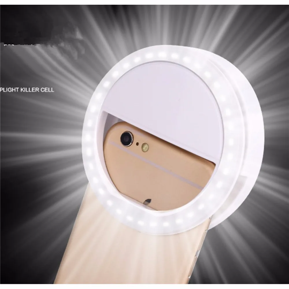 XIXI макияж светодио дный зеркало светодиодный мобильный телефон свет артефакт Pro леди 36 шт. светодио дный светодиодные бусины фотография