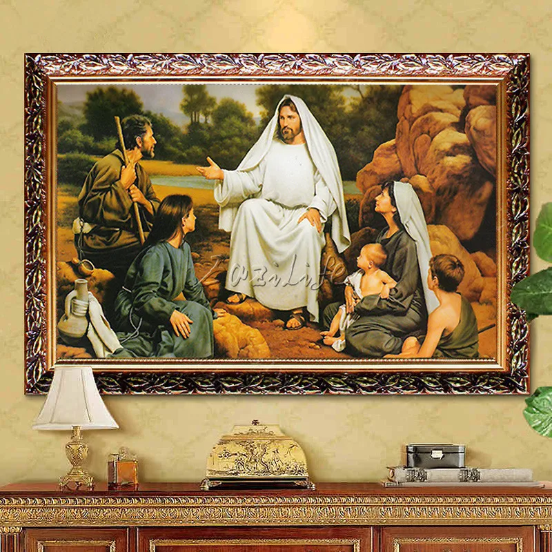 

Jesus Christ Painting Jesus Save Us Art Decor Painting Print Giclee Art Print On Canvas Home Decor wall stickers home decor 1