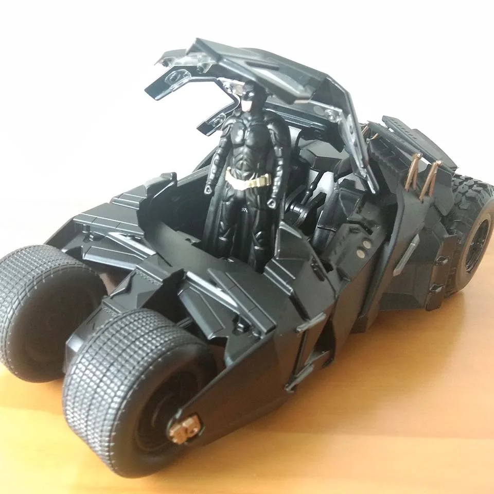 Batman Batmobile модель фигурку из цинкового сплава, цинковый сплав металла DC Super Hero Темный рыцарь колесница Бэтмен Batcycle игрушка для детей