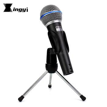 

BT-58A Professional Handheld Dynamic Vocal Microphone Stand Tripod Desktop Mic Clip Holder Mike For BETA58A BETA 58A Karaoke KTV