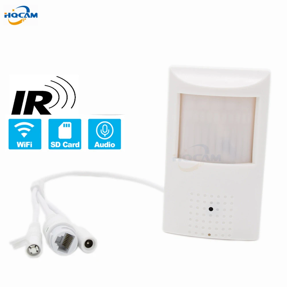 Hqcam Wifi Tf Slot 720P 960P 1080P Pir Style Indoor Onvif Telecamera Ip Cablata E Wireless Invisibile 48Pcs 940Nm Ir Led Microfono Incorporato