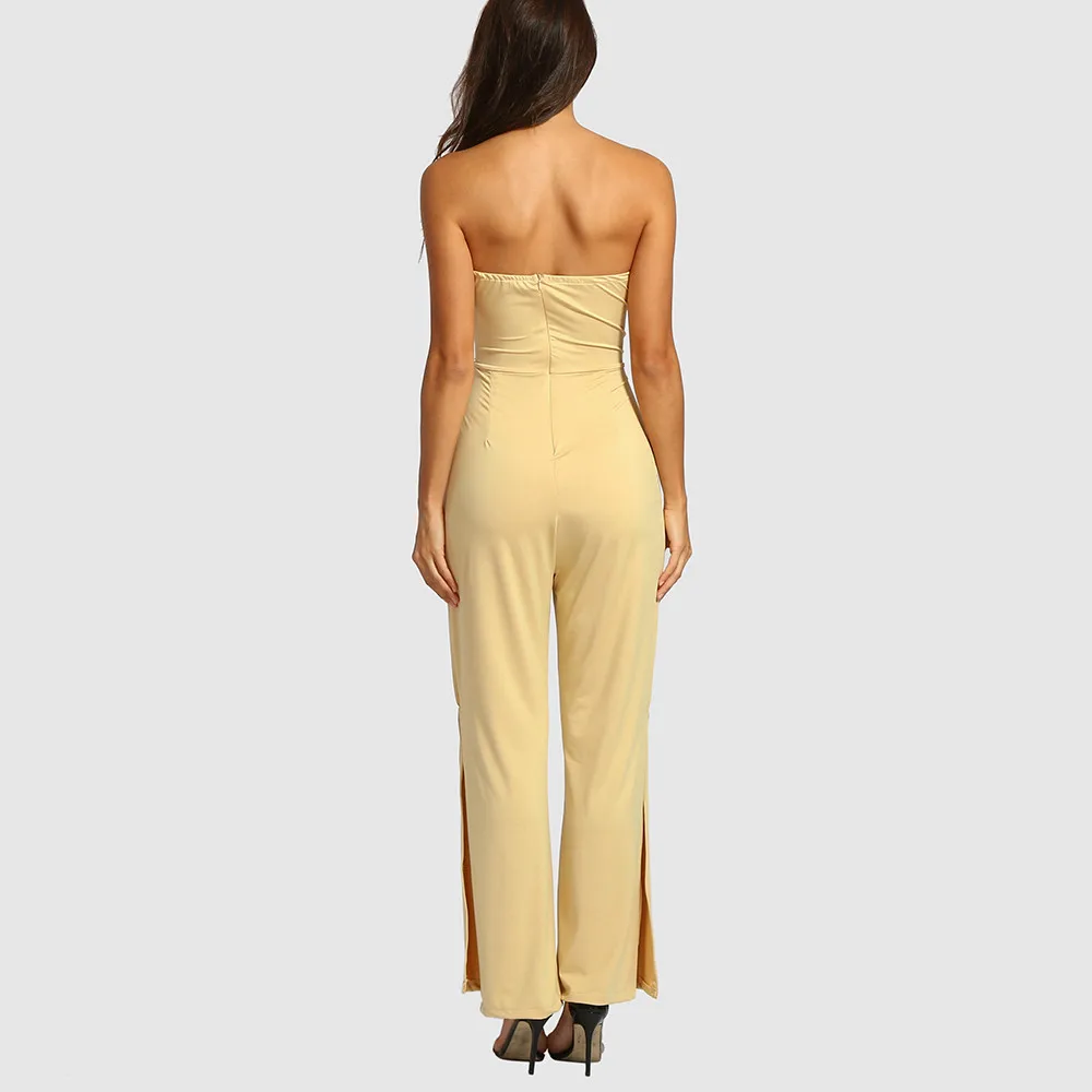 Jumpsuit Summer Women Long 2018 New Brand Off The Shoulder Clubwear Wide Leg Playsuit Party Elegant Jumpsuit  F#J04 (11)