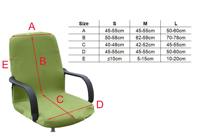 Покрытия для офисных стульев удобные чехлы для сидений чехлы для компьютерных стульев съемные эластичные вращающиеся чехлы для стульев