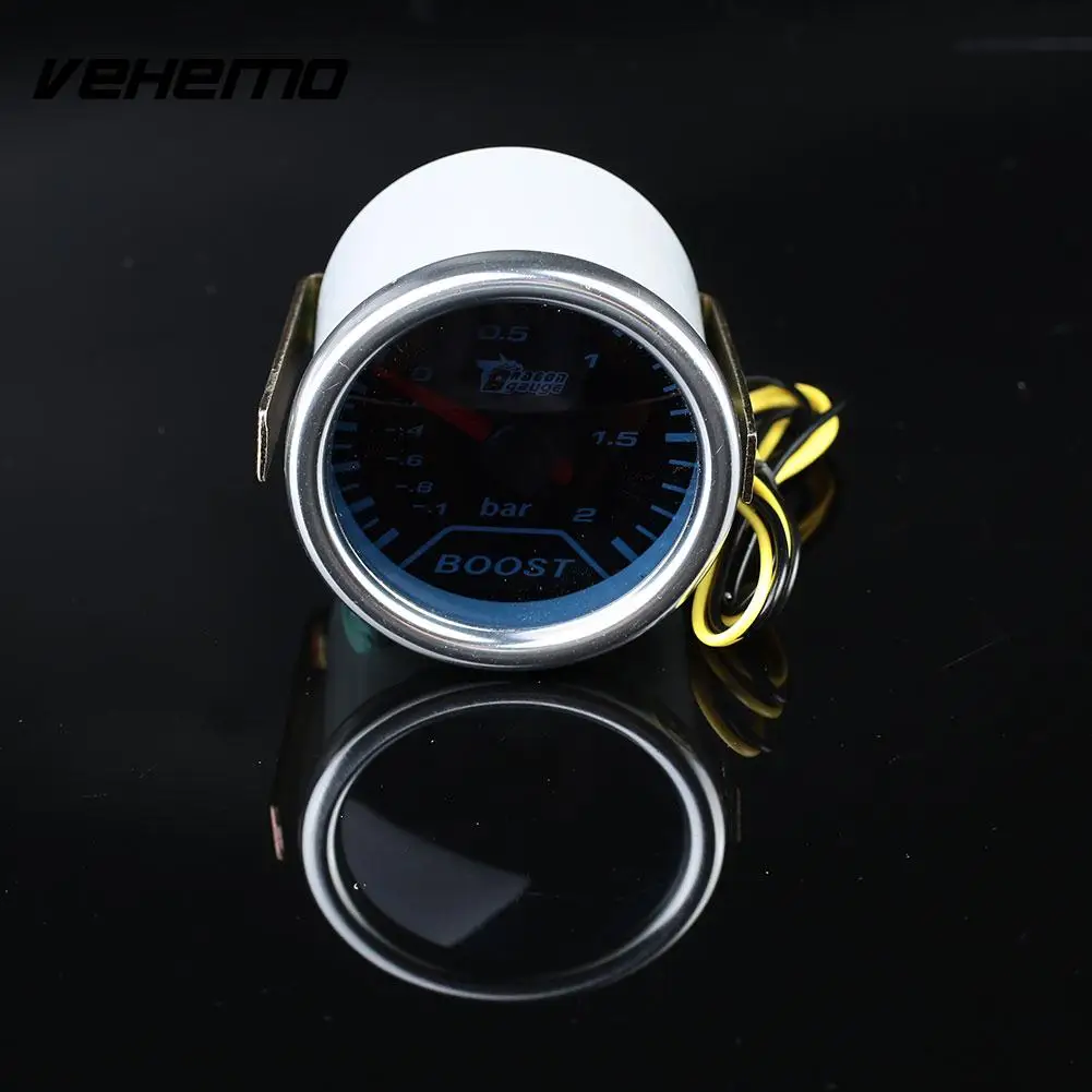 Vehemo Red Pointer Boost Gauge Car Accessories Modified Instrument