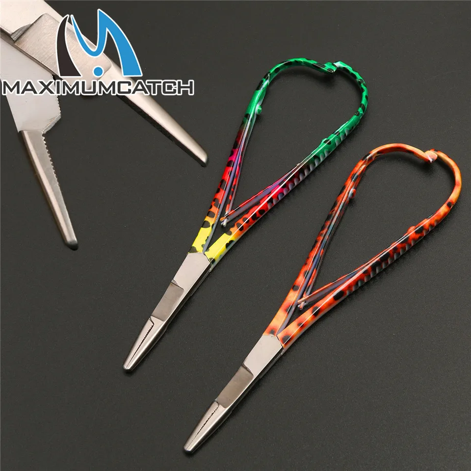 Maximumcatch Mitten Scissor Clamps Fly Fishing Tools Forceps Rainbow