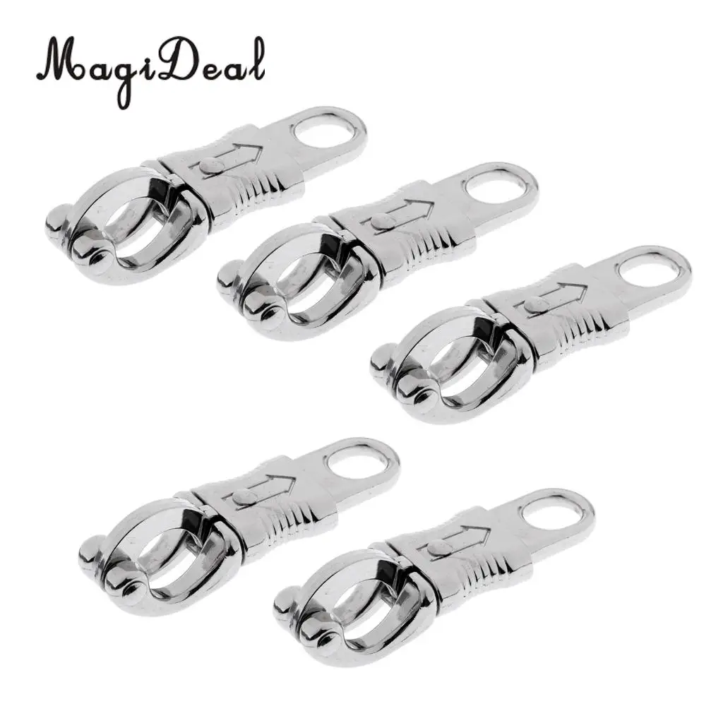 MagiDeal 5pcs Premium Quality 100mm Alloy Equestrian Panic Hook Quick Release Clip