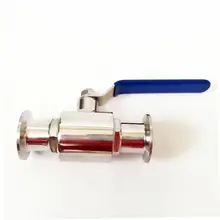 Fit 89 мм трубы OD х 3," Три Зажим санитарно мяч запорным клапаном SUS 304 нержавеющей пивоварения дома