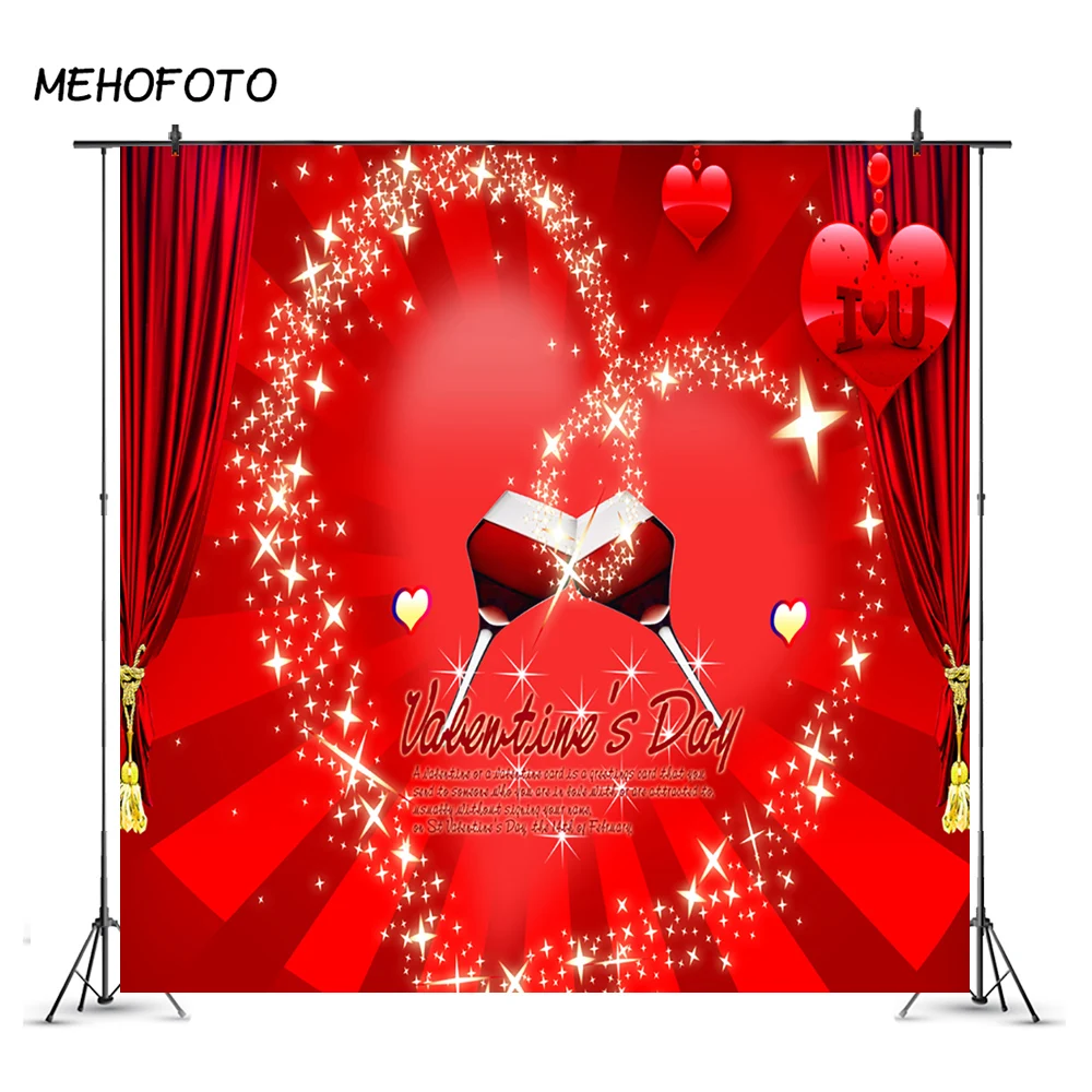 Фон Mehofoto для студийной фотосъемки День Святого Валентина фон красное сердце