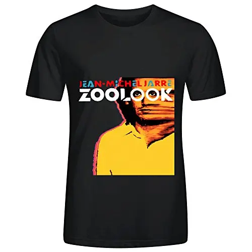 

Jean Michel Jarre Zoolook Soundtrack Men O Neck Screen Printed Shirtsshort sleeve men Tee