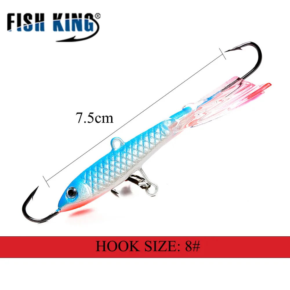 FISH KING зимняя ледяная приманка на рыболовный крючок мини металлическая 25 г Длина 93