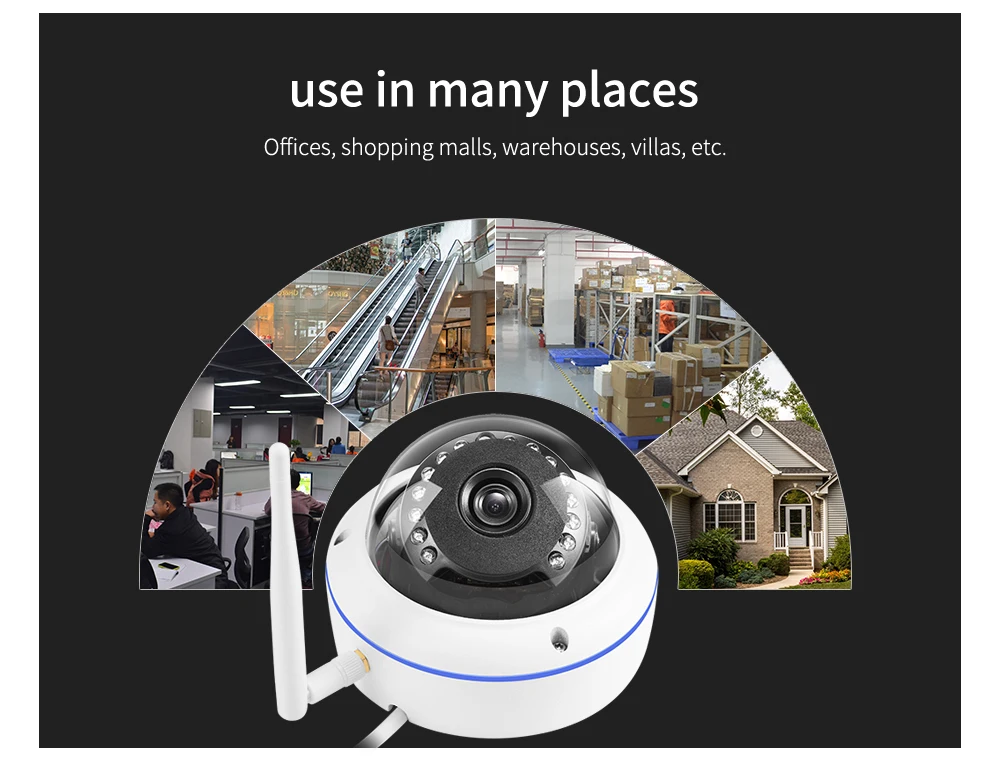 USAFEQLO H.265+ 5MP 2592*1944 WiFi Wireless Wired 2.4G Built-in SD Card Slot Night Vision Outdoor Bullet IP Camera iCSee APP