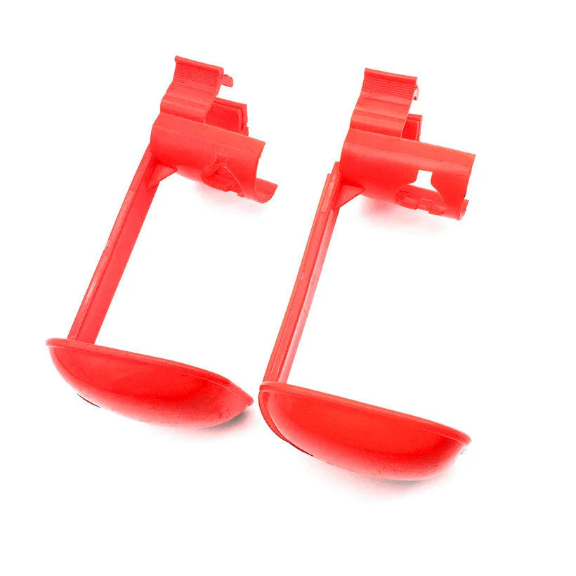 

10 Sets Chicken tool Red Hanging drinking cup Drinking Fountains Bird nipple drinker Chicken farming equipment Free shipping
