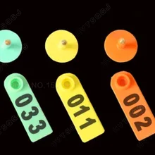 Овцы Коза свинья крупного рогатого скота корова ухо щипцы для установки меток аппликатор Дырокол теггер+ 100 набор тегов