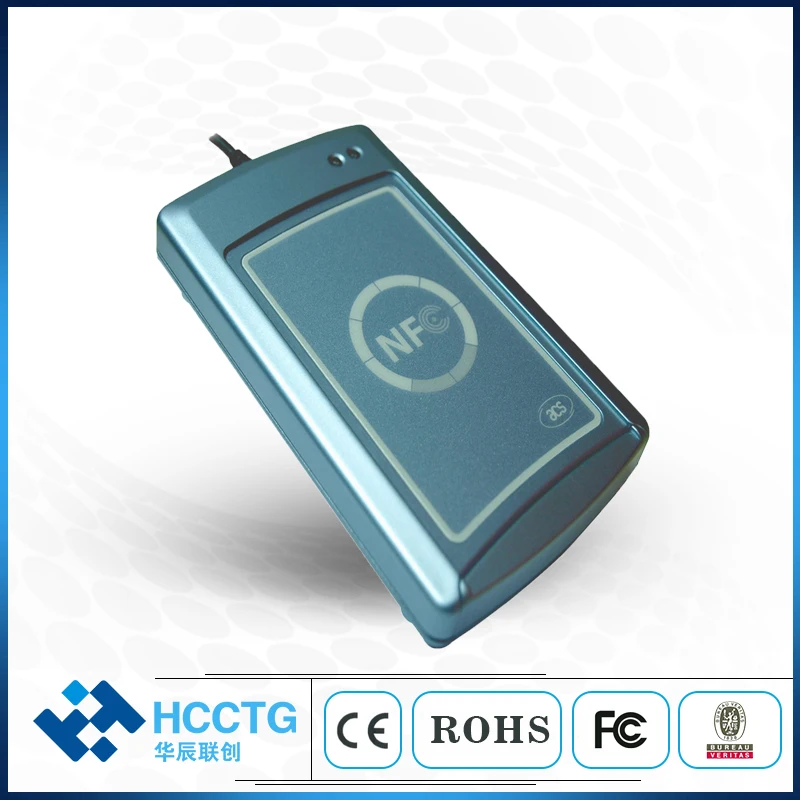 

New ACR122S NFC Contactless Smart Card Reader Writer with 2pcs Cards RS232 RFID 13.56MHZ for Access Control