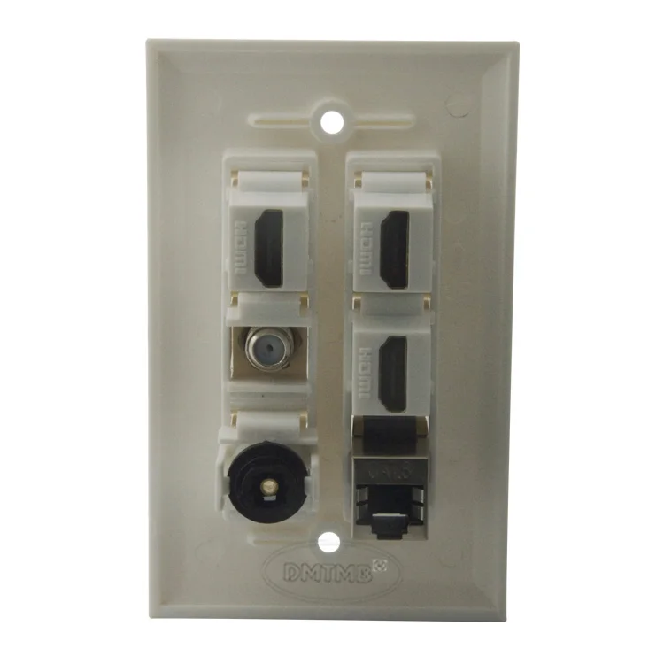 3 X HDMI F RG6 TV CAT6 экран RJ45 настенная пластина Toslink с разъемом Мама мама|wall plate|wall plate