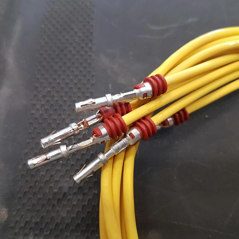 

100pcs/lot Crimp Terminals (Pins) With 10AWG or 20AWG Wire Cable For Audi VW VAG Gearbox 01J 02E 01V