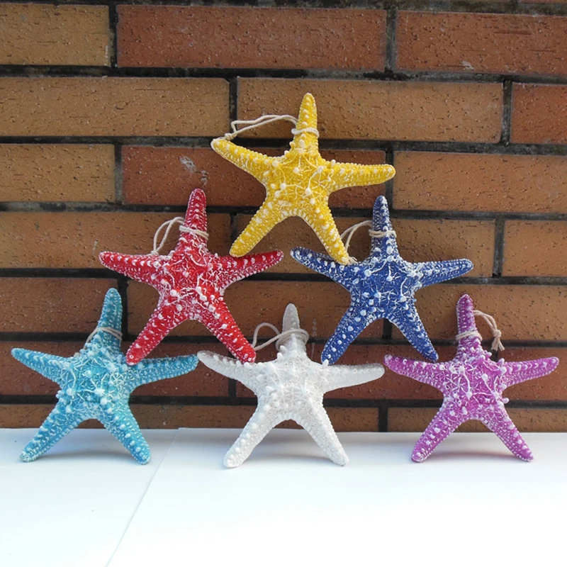 

Five-color starfish Mediterranean style marine crafts ornaments decoration in the small gum plastic starfish JPDZS572