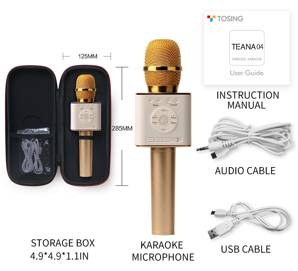 Новое поступление оригинальный петь 04 беспроводной караоке динамик bluetooth c
