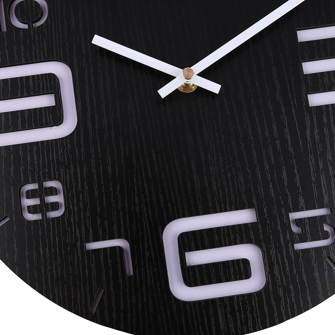 Homingdeco 30 см креативные цифровые пронзительные круглые Настенные часы толщина бесшумные кварцевые часы для декора стен спальни Черный