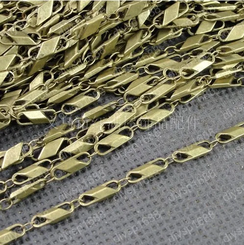 Free Shipping Wholesale DIY Antique Bronze Vintage Copper Jewelry Necklace Bracelete Eight Button Chain Handmade Accessories 1M | Украшения