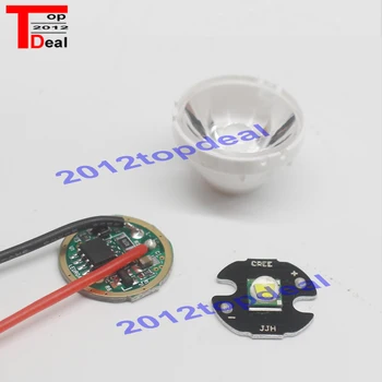 

1set Cree XM-L LED T6 White Light + 3.7V Driver + Lens with Base Holder
