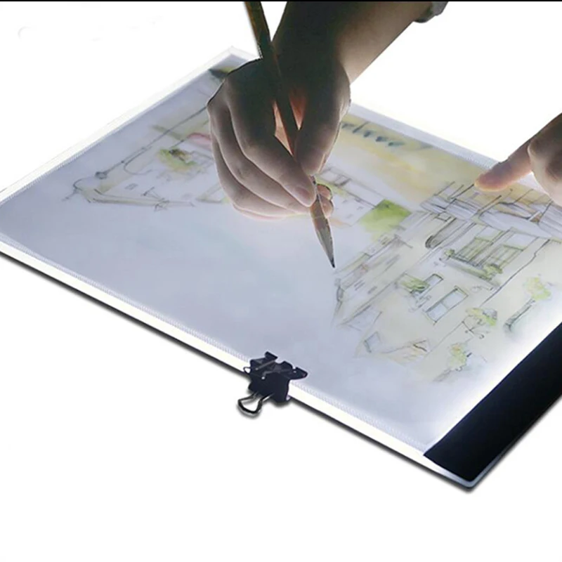 Digital Graphic Tablet A4 LED Artist Thin Art Stencil Drawing Board Light Box Tracing Writing Portable Electronic Tablet Pad