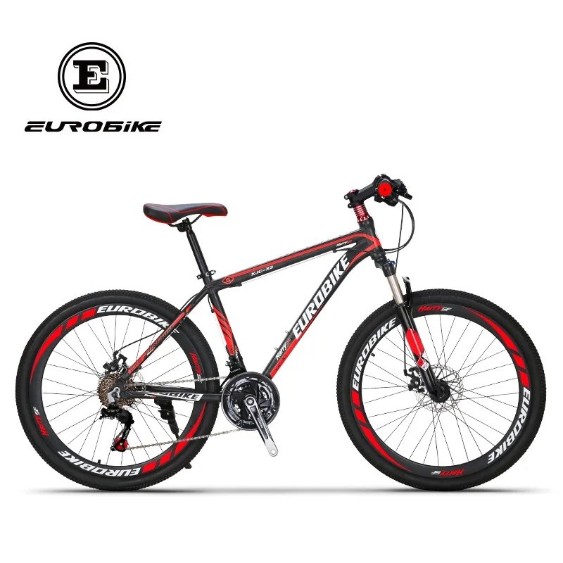 EUROBIKE 21 скоростной алюминиевый горный велосипед двойной дисковый тормоз