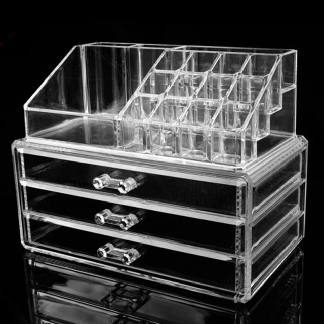 Acrylic Makeup Drawer Organizer Multifunction Clear Cosmetic Lipstick