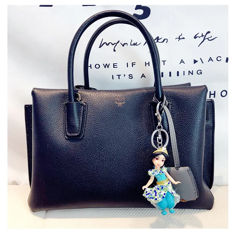 Caricatura Anime cuento de hadas strass sirena princesa Llavero chica niño muñeca Llavero coche bolso llaveros trinquete Llavero