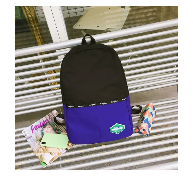 Menghuo Panelled Backpack Women School Backpack for Teenage Girl Fashion Men Travel Bag Unisex Rucksack Bolsas Mochila Sac A Dos_39-1_20