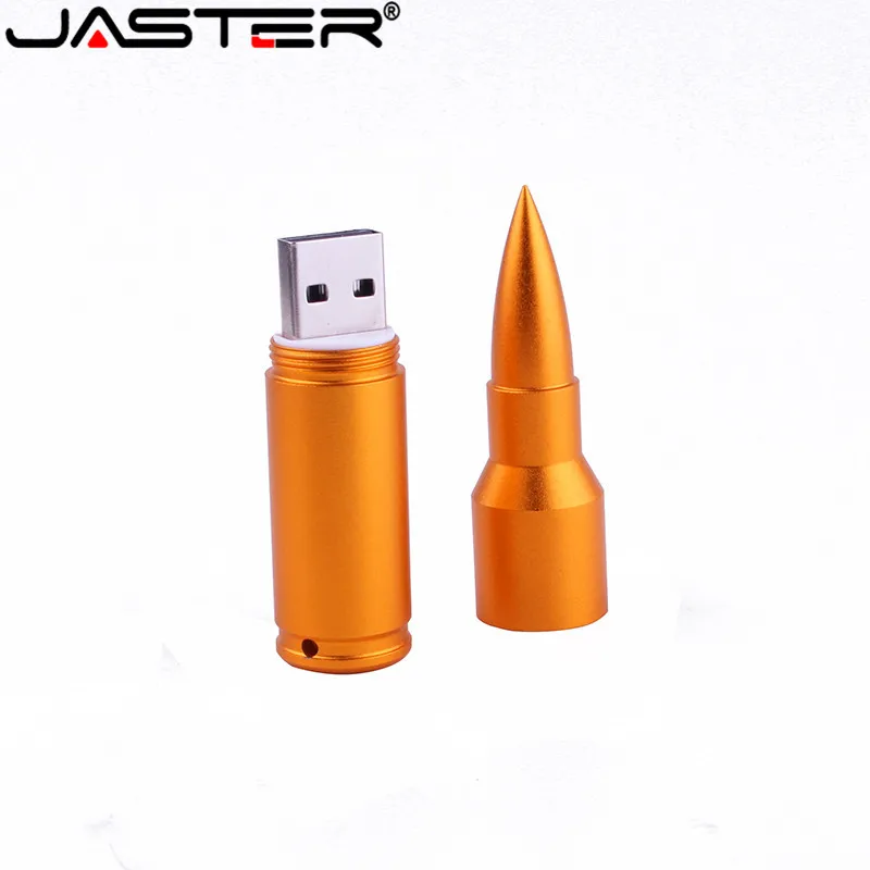 JASTER металлическая, в форме пули, usb флеш-накопитель, карта памяти, золотые, серебряные пули, флешка, 4 ГБ, 8 ГБ, 16 ГБ, 32 ГБ, 64 ГБ, брелок, подарок