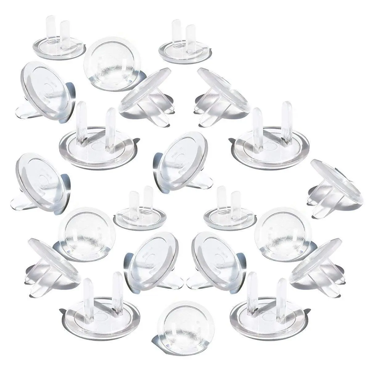 WOTT Outlet Plug Covers (50 Pack) Ultra Clear Child Proof Electrical