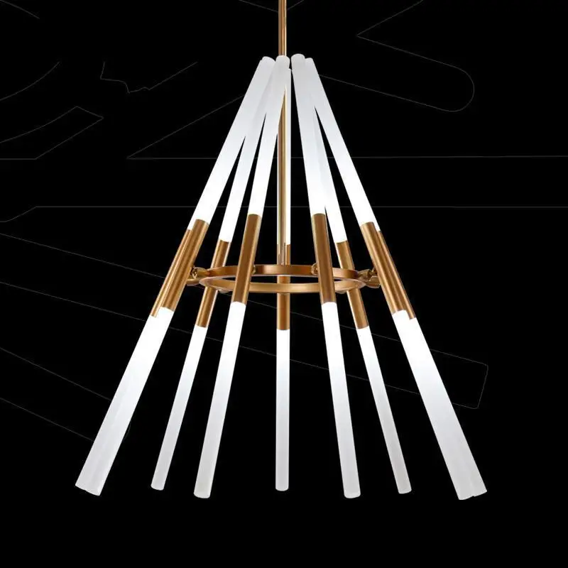 

Transformable led pendant lamps Pipe Erected 110-240v Led laser pendent lights Modern Dining Room Lamparas Deformable Lampe