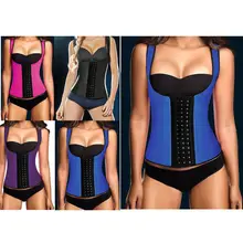 FEDEX 50pcs/lot NEW wide vest Waist Workout Cincher Underbust Steel Boned Body Shaper Shapewear latex rubber Corset S-3XL Women