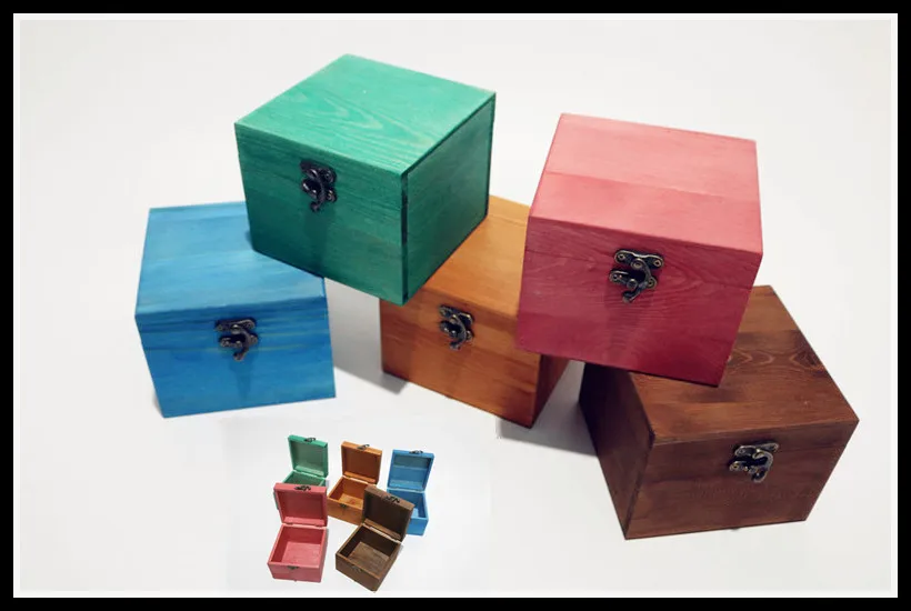 

New creative Square wooden box eternal flower wooden box storage box wooden box jewelry storage box