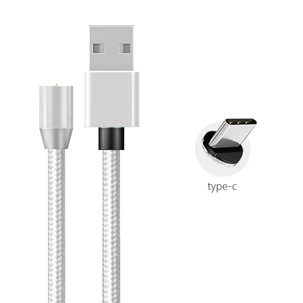 1 м 2 м Магнитный кабель Micro usb type C usb C кабель для зарядки телефона Micro usb type-C магнитное зарядное устройство для iphone samsung huawei xiaomi - Цвет: type c