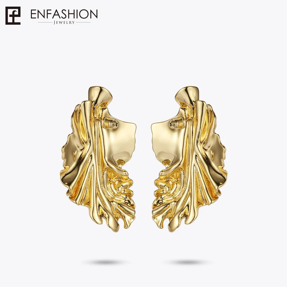 Enfashion Золотые листья серьги для женщин Золотой Цвет листьев Висячие сережки Oorbellen
