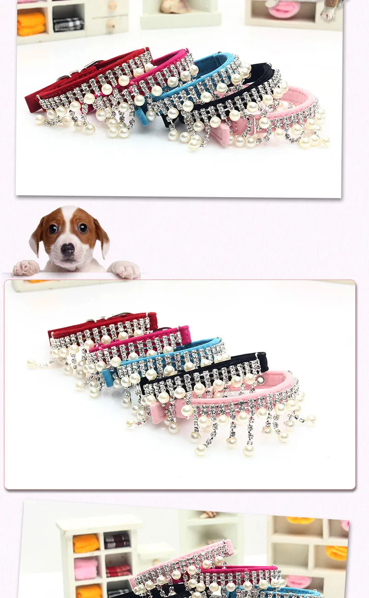 Ювелирные изделия, Грушевый ошейник для собак, мягкий бархатный материал, регулируемое ожерелье, ошейники для собак, кошек, 5 цветов