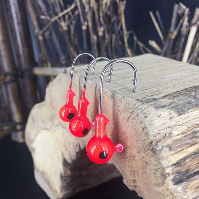 30pcs/set Lead Jig Head Fishing Hook Set 3.5g 5g 7g Lead Hooks Combined