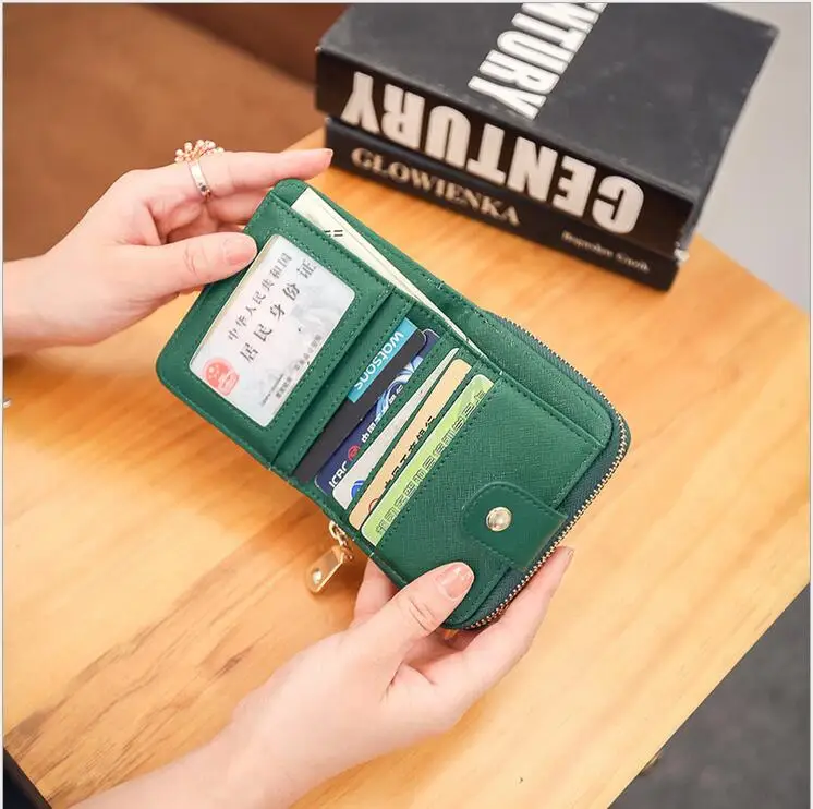 Marke Pu Reißverschluss Teile los Halter Frauen Kurze Weibliche Geldbörsen Farben Kleine 5 Mode 100 Neue leder Brieftasche EqYYOR