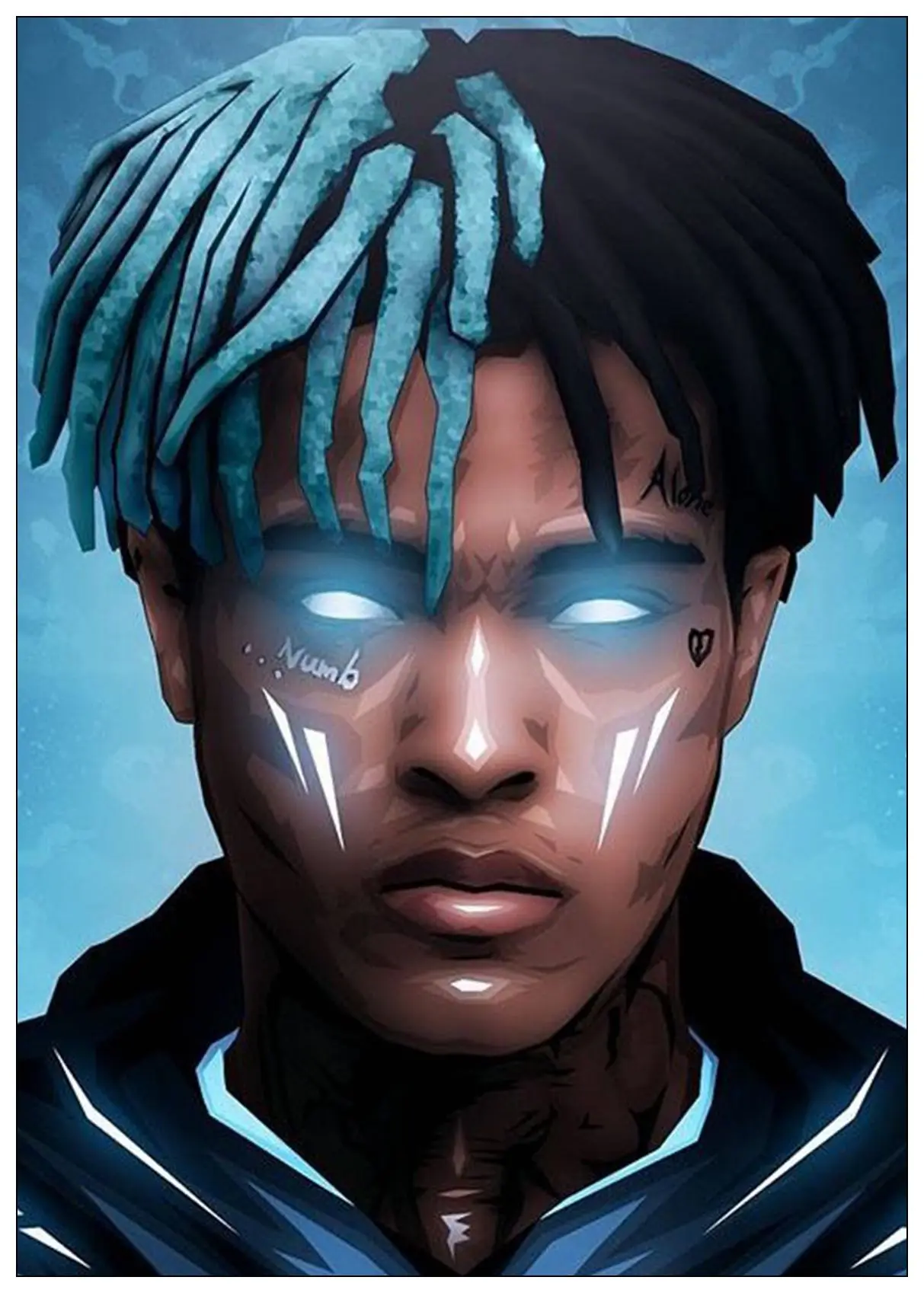 Художественный постер XXXTentacion Rap в стиле хип хоп музыкальная Звезда Певица печать