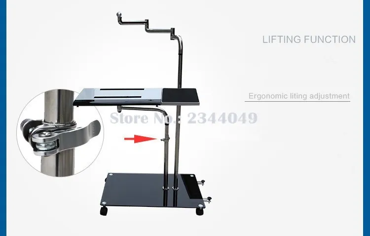 Прикроватная переносная подставка для ноутбука, регулируемый диван для ноутбука, держатель для монитора компьютера+ держатель для клавиатуры, вращающийся стол для ноутбука, подставки для ноутбука