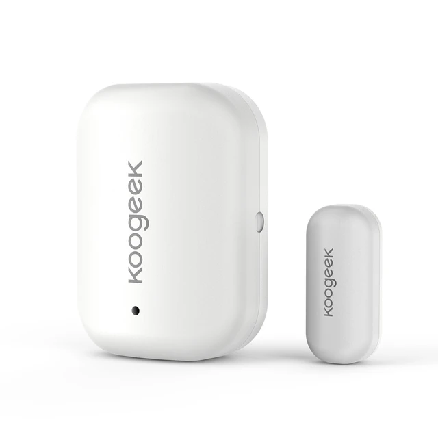 Original Koogeek Wireless Door Window Sensor Magnet Detector Work with Apple HomeKit No Hub Required Replaceable Battery