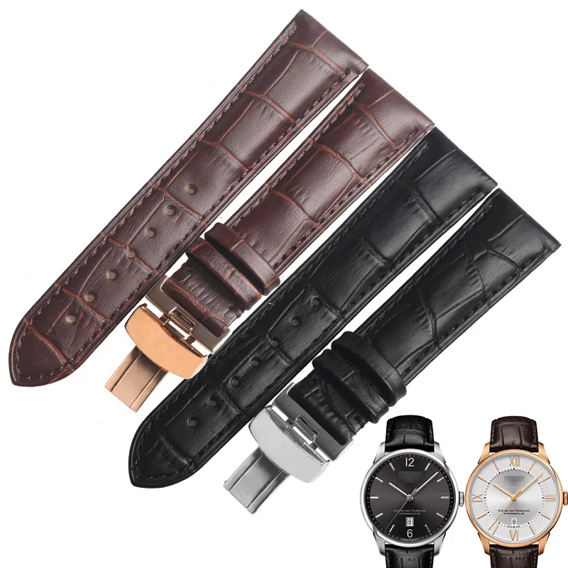 WENTULA Ремешки для наручных часов TISSOT CHEMIN DES TOURELLES T099.407A телячья кожа ремешок из