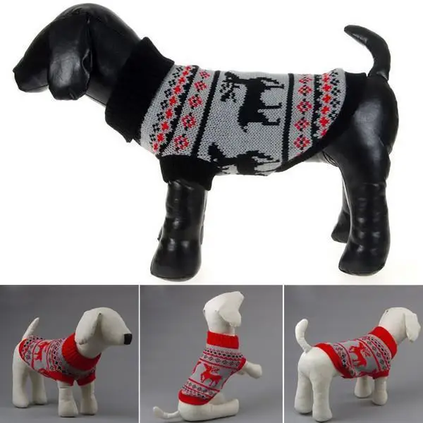 Модный свитер для маленьких собак, кошек, рождественских оленей, вязаная верхняя одежда, жакет, зимняя теплая одежда для домашних животных, Новинка
