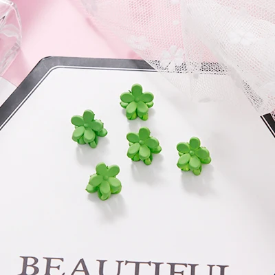 5pcs green 5/10 шт./лот для девочек милый маленький сливовых расцветок заколки для волос для детей прекрасные заколки для волос Заколки ободки Дети Мода женские аксессуары для волос - Цвет: 5pcs green