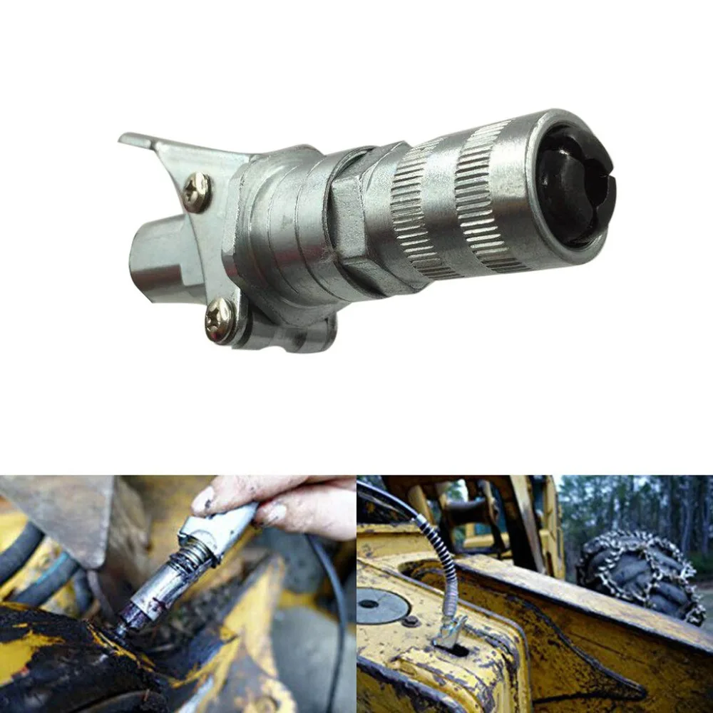 Grease Coupler Durable Locking Clamp Type Metal Quick Release for Grease Onto Fittings Lubricating Oil Gun Nozzle New 2019