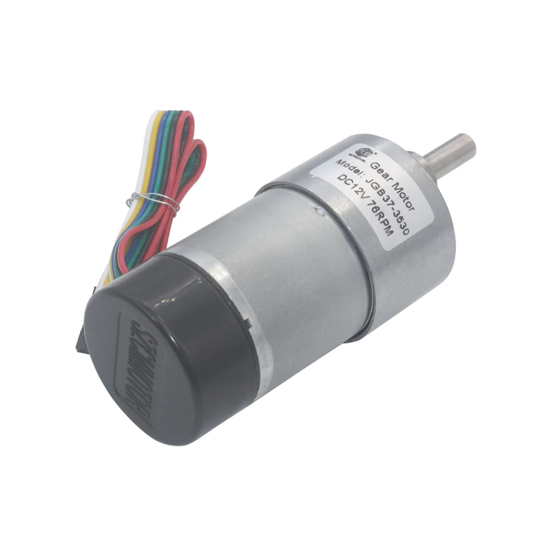 12V 24VDC 7-1600 об/мин с ультратонкой оправой 37 мм Шестерни коробка с большим вращающим моментом эксцентриковый вал Шестерни двигатель зал кодировщик Шестерни ed моторы с защитным колпачком